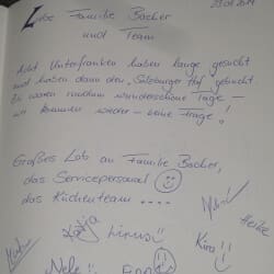 Gästebuch – Familienhotel Salzburger Hof, Dienten