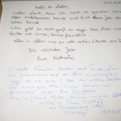 Gästebuch – Familienhotel Salzburger Hof, Dienten