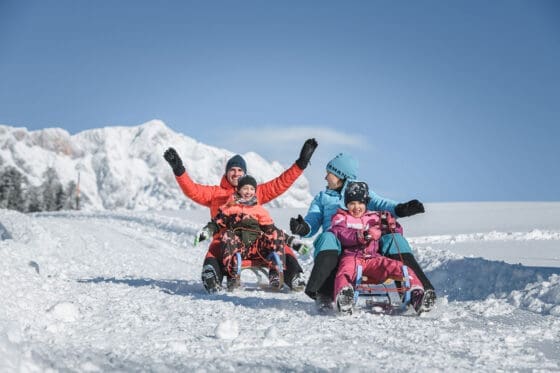 Rodeln - Winterurlaub am Hochkönig - Salzburger Land