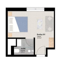 Zimmer in Dienten am Hochkönig, Rooftop-Doppelzimmer